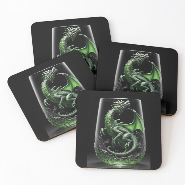 Item preview, Glass Art The Green Dragon designed and sold by Museum Of Non-Existing Art.