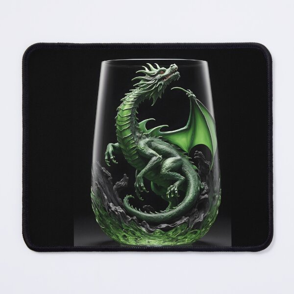 Item preview, Glass Art The Green Dragon designed and sold by Museum Of Non-Existing Art.