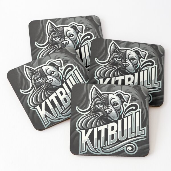 Artikelvorschau, Kitbull, Katze, Hund, Pitbull, Tier, Pixar, Cartoon entworfen und verkauft von B-M-Store.