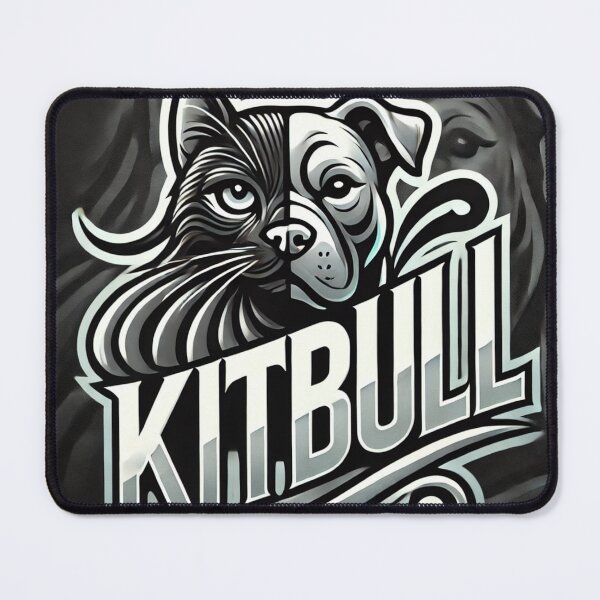 Artikelvorschau, Kitbull, Katze, Hund, Pitbull, Tier, Pixar, Cartoon entworfen und verkauft von B-M-Store.