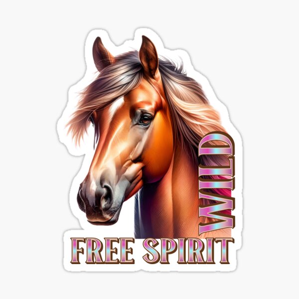 Aperçu de l'œuvre Cheval Sauvage Esprit Libre créée et vendue par DNikolStore.