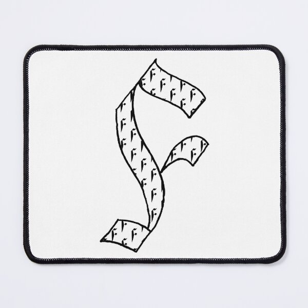 Item preview, Elegant calligraphy design of the initial F, perfect for art and typography lovers. Great as a gift for milestones, fitting for Handwriting Day, Calligraphy Day, and World Art Day! designed and sold by ArtsOfLetters.