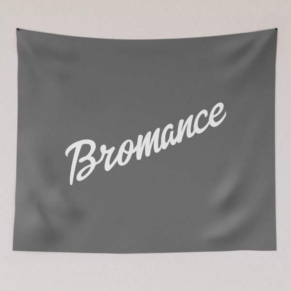 Item preview, Bromance text in white designed and sold by gayishdesign.