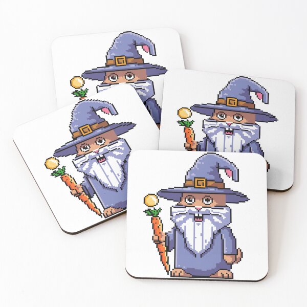 Item preview, Pixelated Wizard Bunny Squad: The Carrot Casters designed and sold by 8bitdecalworld.