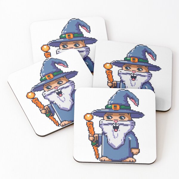 Item preview, Pixelated Wizard Bunnies: The Carrot Conjurers designed and sold by 8bitdecalworld.