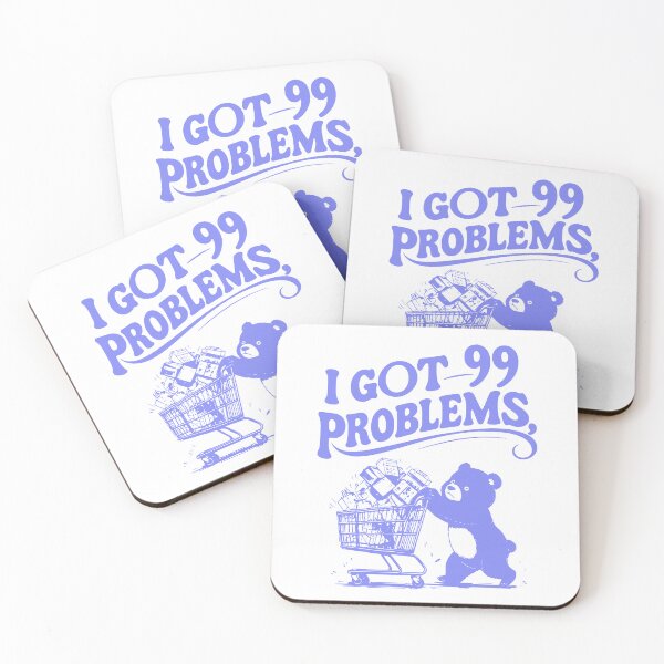 Item preview, Kawaii Bear & Overloaded Cart Design I Got 99 Problems designed and sold by postprocess.