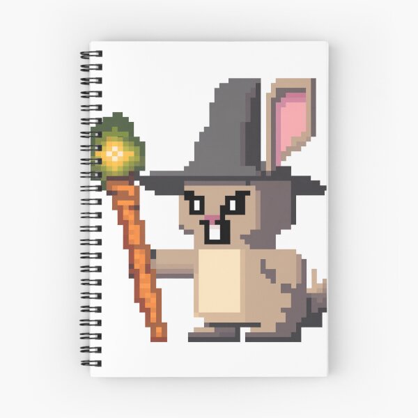 Item preview, Pixelated Angry Bunny: The Furious Carrot Mage designed and sold by 8bitdecalworld.