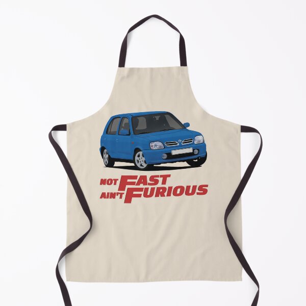 Item preview, Not Fast - Ain't Furious with a blue Micra / March designed and sold by knappidesign.