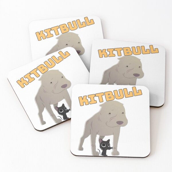 Artikelvorschau, Kitbull, Katze, Hund, Pitbull, Tier, Pixar, Cartoon entworfen und verkauft von B-M-Store.