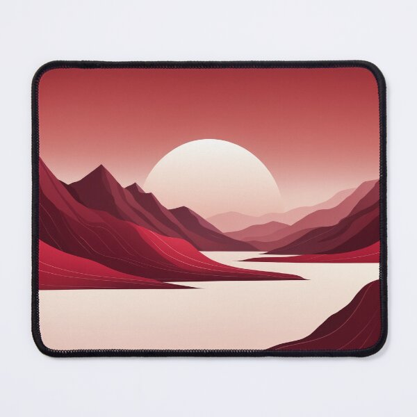 Item preview, Crimson Mountains: A Monochromatic Sunset Serenity designed and sold by REPTISLAV.