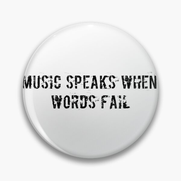 Item preview, Music Speaks When Words Fail designed and sold by Ninjacatoff.