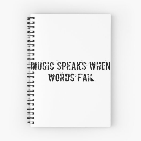 Item preview, Music Speaks When Words Fail designed and sold by Ninjacatoff.