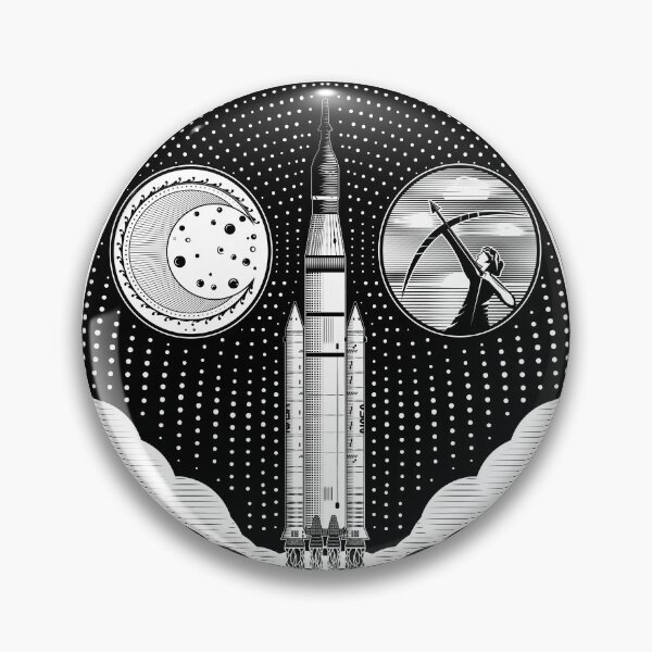 Item preview, SLS - Artemis Program (Moon & Artemis) Line Art designed and sold by BGALAXY.