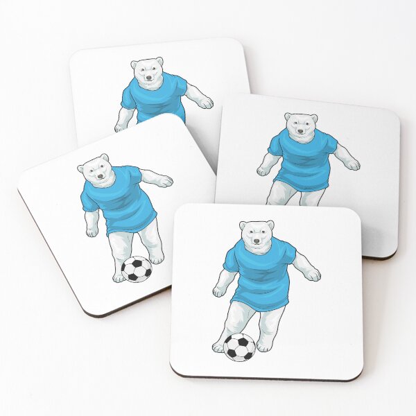 Item preview, Polar bear Soccer player Soccer designed and sold by Snabdesign84.
