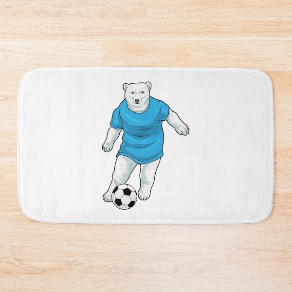 Item preview, Polar bear Soccer player Soccer designed and sold by Snabdesign84.