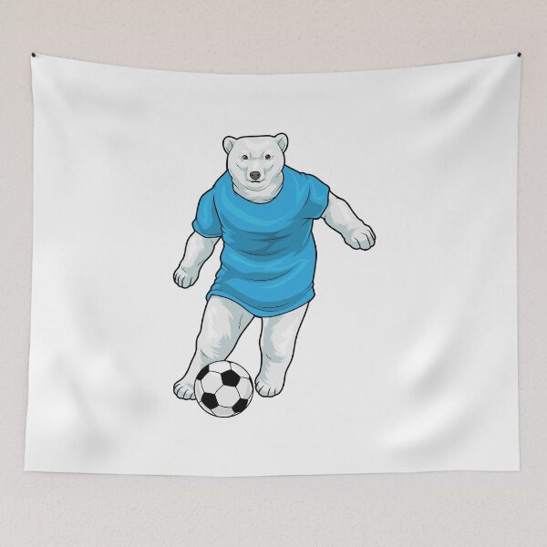 Item preview, Polar bear Soccer player Soccer designed and sold by Snabdesign84.
