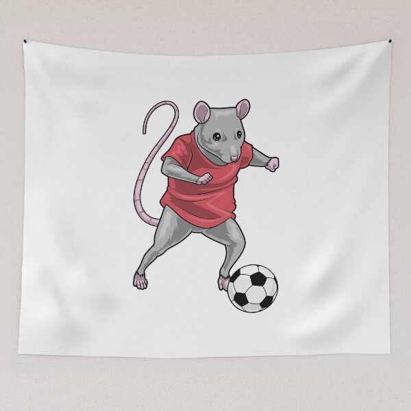 Item preview, Rat Soccer player Soccer designed and sold by Snabdesign84.
