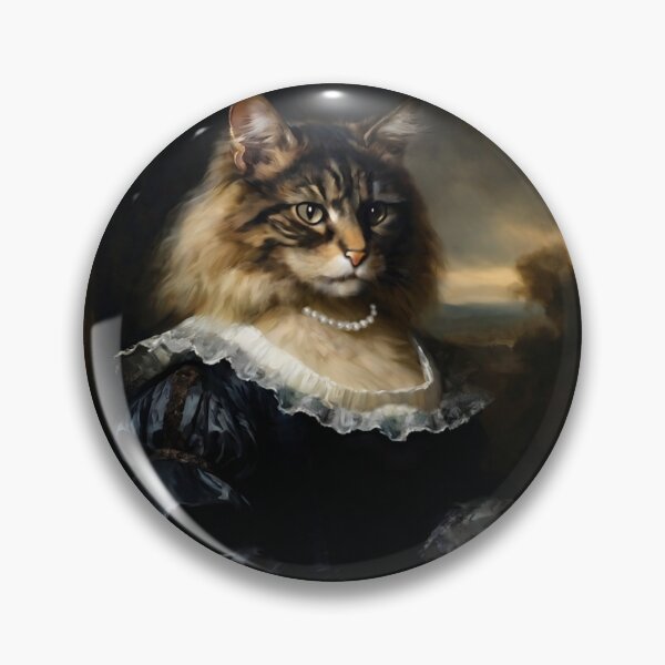 Item preview, Anthropomorphic Victorian Cat Portrait: Lady Meowlisa | Cat Art designed and sold by UnhingedBird.