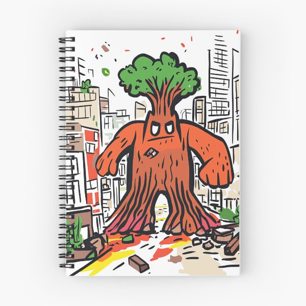 Item preview, Mighty wooden giant leaves destruction behind designed and sold by Piotrek0001.