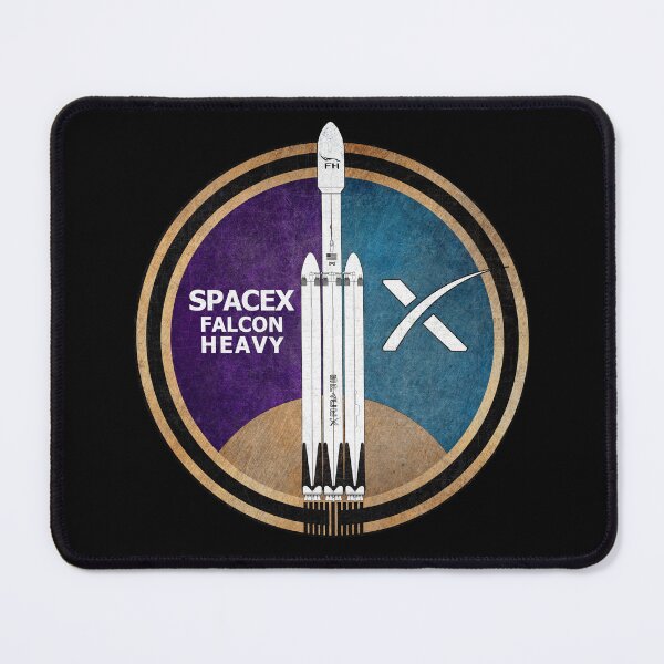 Item preview, SpaceX Falcon Heavy Badge (White Rocket) designed and sold by BGALAXY.