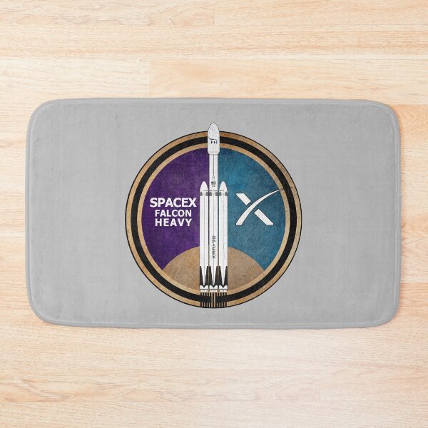Item preview, SpaceX Falcon Heavy Badge (White Rocket) designed and sold by BGALAXY.