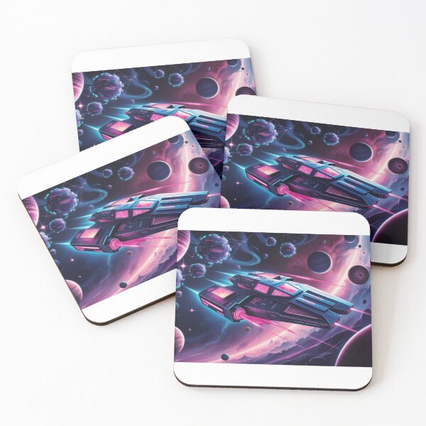 Item preview, Isometric Spaceship in Outer Space designed and sold by StormArte.