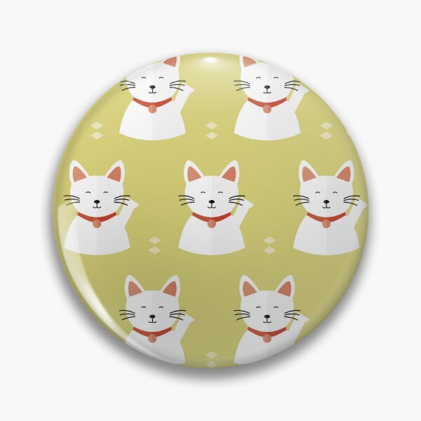 Item preview, Japanese happy cats on green designed and sold by reneesillus.