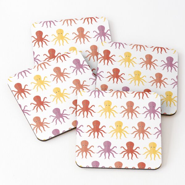 Item preview, Colourful octopuses on white designed and sold by reneesillus.