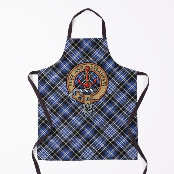 Item preview, Clan Clark Crest over Modern Tartan designed and sold by sifis.