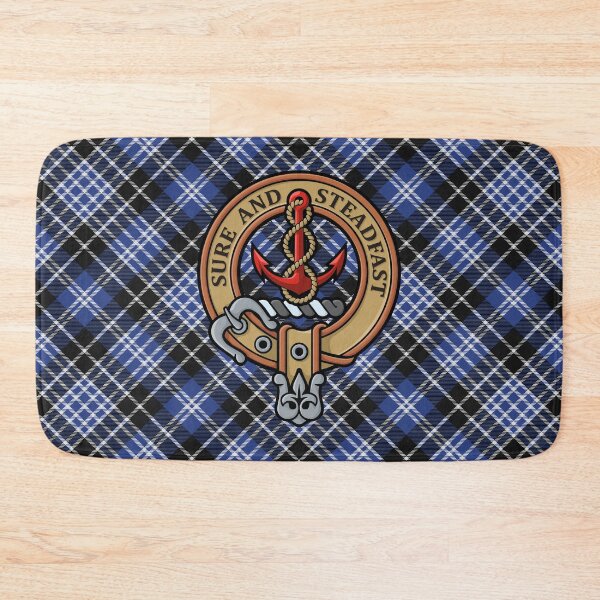 Item preview, Clan Clark Crest over Modern Tartan designed and sold by sifis.