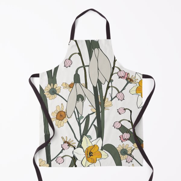 Item preview, Vintage floral seamless pattern with snowdrop, daffodils, camomile flowers.  designed and sold by MatyKotiv.