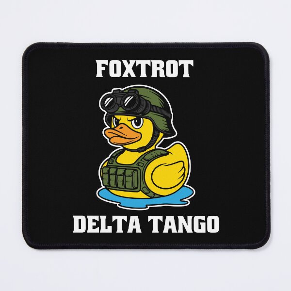 Item preview, Foxtrot Delta Tango Funny Duck Military Meme FDT designed and sold by Designer-Girl.