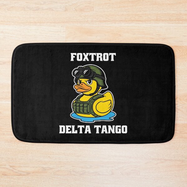 Item preview, Foxtrot Delta Tango Funny Duck Military Meme FDT designed and sold by Designer-Girl.