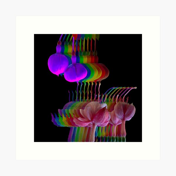 Vista previa del artículo con la obra «Fucsias liquidas», diseñado y vendido por DadMakes.