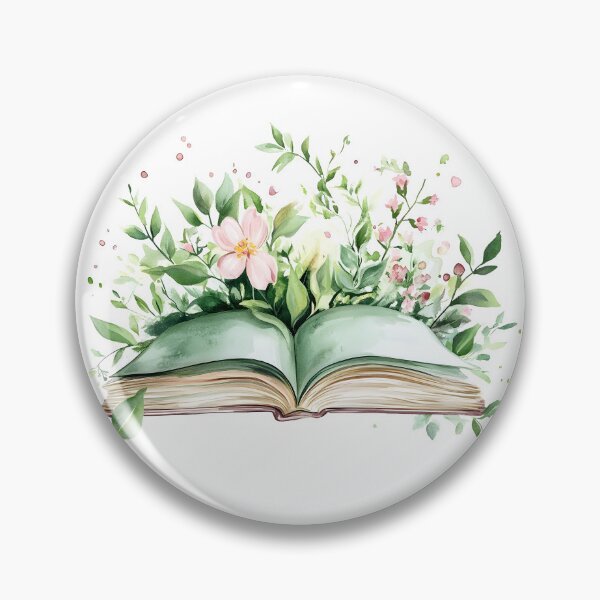 Item preview, Spring Book with Flowers designed and sold by Bookdragon's Loot .