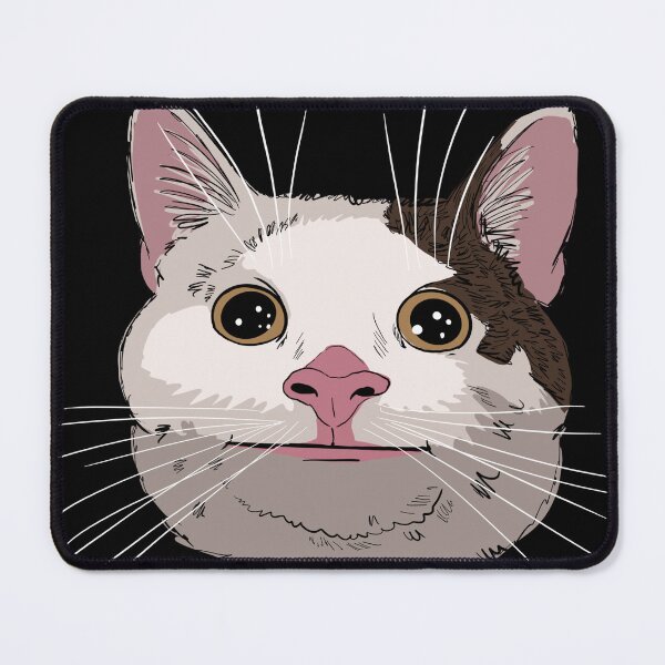 Item preview, Meme smiling cat face designed and sold by MariaPencilArt.