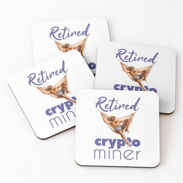 Item preview, Retired Crypto Miner Floating In A Golden Hammock designed and sold by SplashTastic.