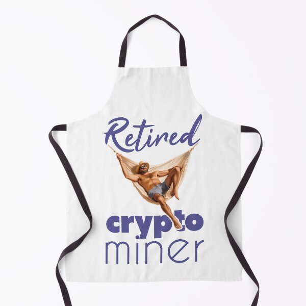 Item preview, Retired Crypto Miner Floating In A Golden Hammock designed and sold by SplashTastic.