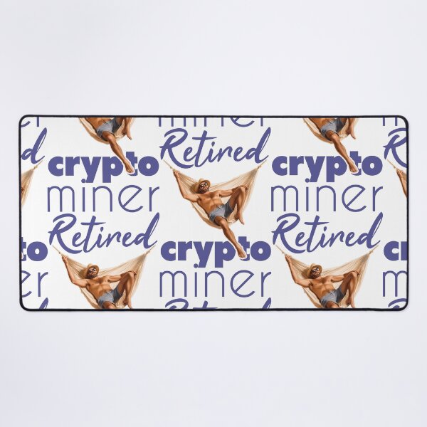 Item preview, Retired Crypto Miner Floating In A Golden Hammock designed and sold by SplashTastic.