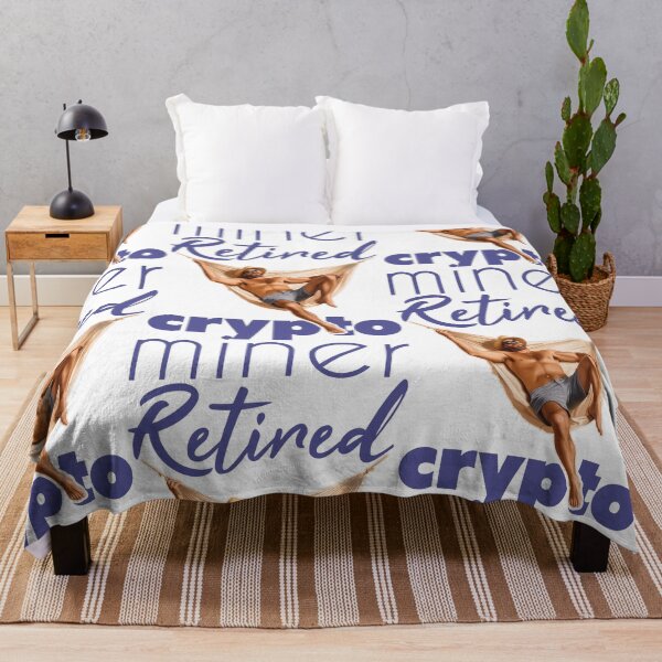 Item preview, Retired Crypto Miner Floating In A Golden Hammock designed and sold by SplashTastic.