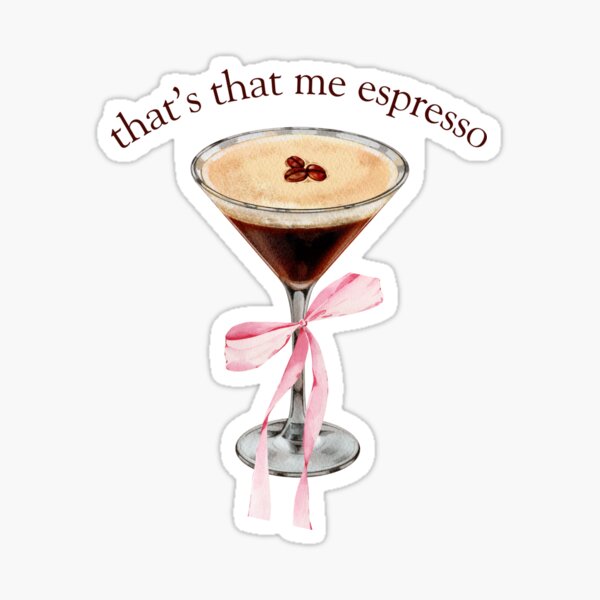 Artikel-Vorschau von Das bin ich, Espresso mit Schleife, designt und verkauft von LoverAvenue.