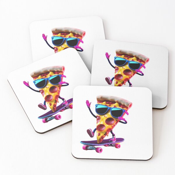 Item preview, Skateboarding Pizza Slice designed and sold by StormArte.