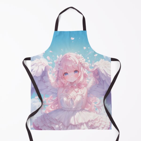 Item preview, Radiant Pink-Haired Angelic Anime Girl in a Dreamy Celestial Sky – Fantasy Aesthetic Art designed and sold by Kawai Anime Shop.