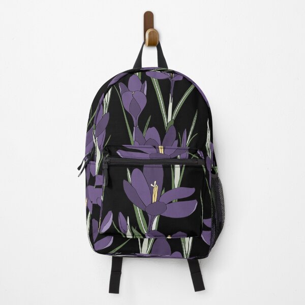 Item preview, Crocus pattern. Saffron field. Seamless pattern with purple crocuses. designed and sold by MatyKotiv.