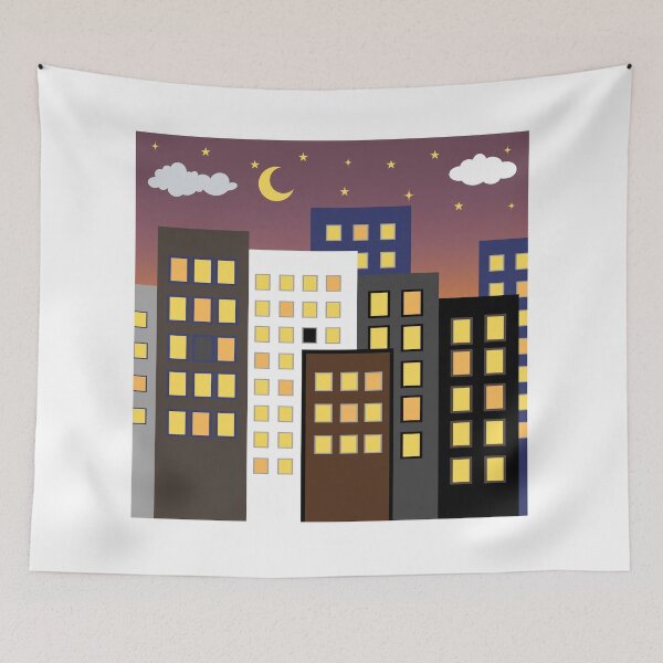 Item preview, High-rise buildings at night designed and sold by Jjc59.