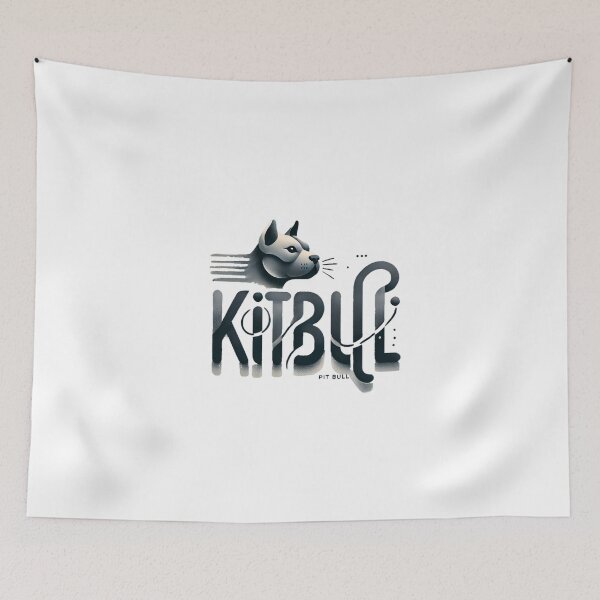 Item preview, Kitbull, gato, perro, Pitbull, animal, pixar, dibujos animados designed and sold by B-M-Store.