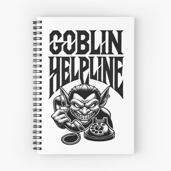 Item preview, GOBLIN-HELPLINE-BLACK designed and sold by Brogan Jones.