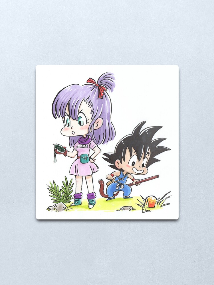 Lámina metálica «Bulma Goku chibi» de Libou | Redbubble Lámina metálica «Bulma Goku chibi» de Libou | Redbubble