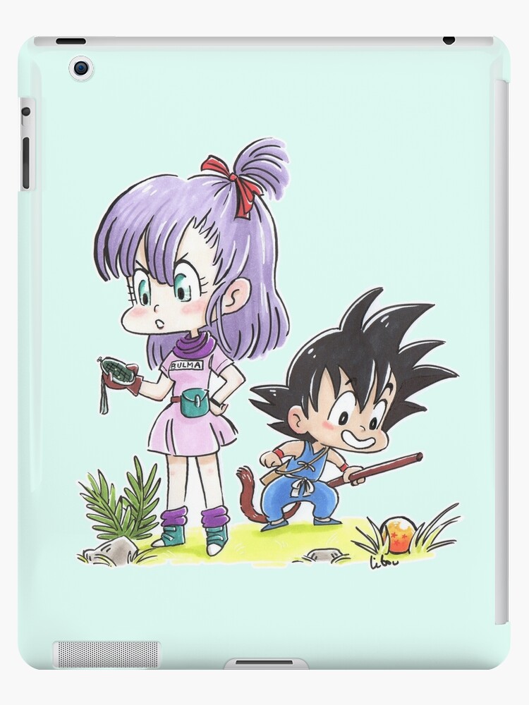 Funda y vinilo para iPad «Bulma Goku chibi» de Libou | Redbubble Funda y vinilo para iPad «Bulma Goku chibi» de Libou | Redbubble