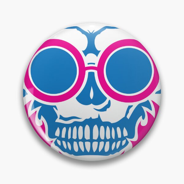 Item preview, skull hipster style design beard round glasses designed and sold by Achille3777.